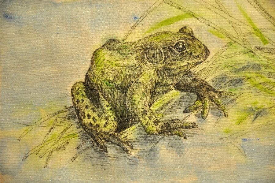frog from sunpaint quilt
